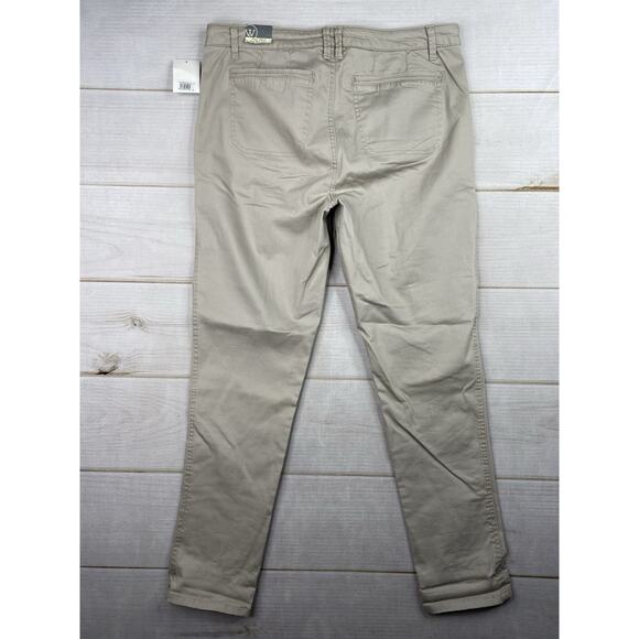Wit & Wisdom Pants 12 Flex-ellent High Rise Utility Khaki Straight Leg NWT - Picture 6 of 10